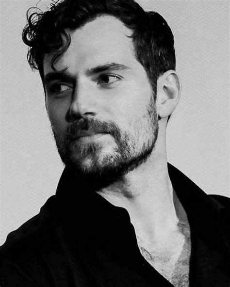 henry cavill black and white